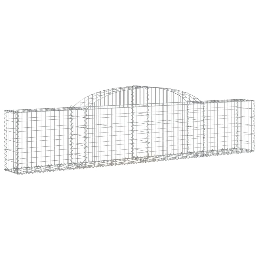 Lučne gabionske košare 3 kom 300x30x60/80 cm pocinčano željezo