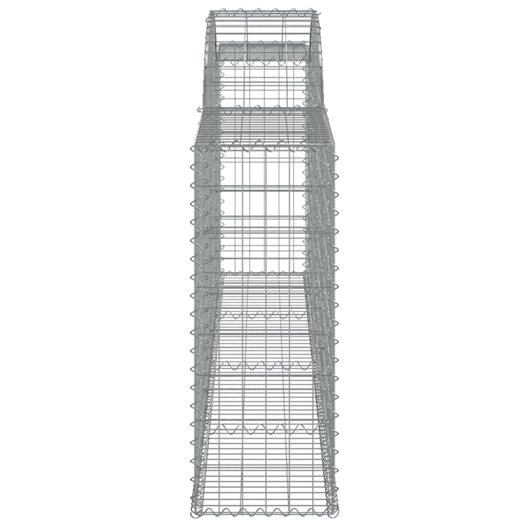 Lučne gabionske košare 9 kom 300x30x80/100 cm pocinčano željezo