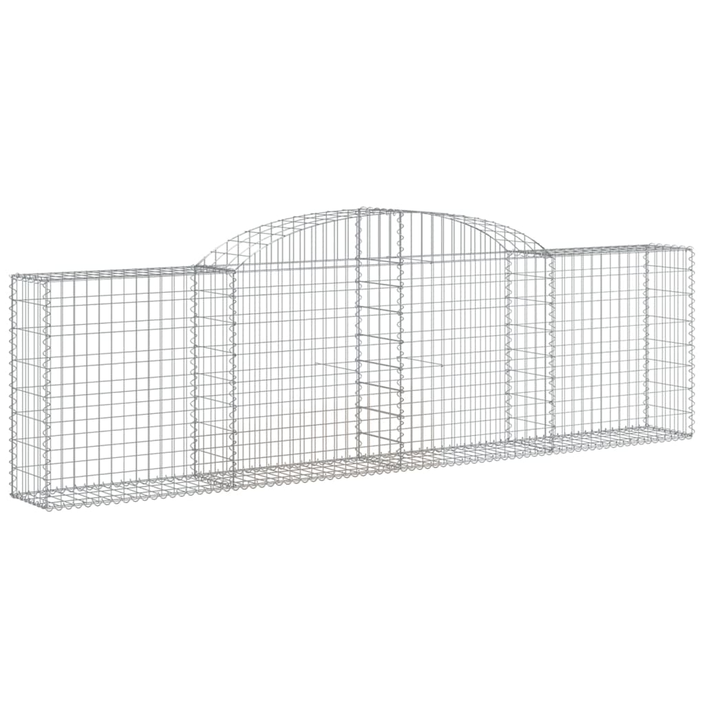 Lučne gabionske košare 10 kom 300x30x80/100cm pocinčano željezo