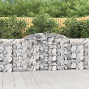 Lučne gabionske košare 12kom 300x30x100/120cm pocinčano željezo