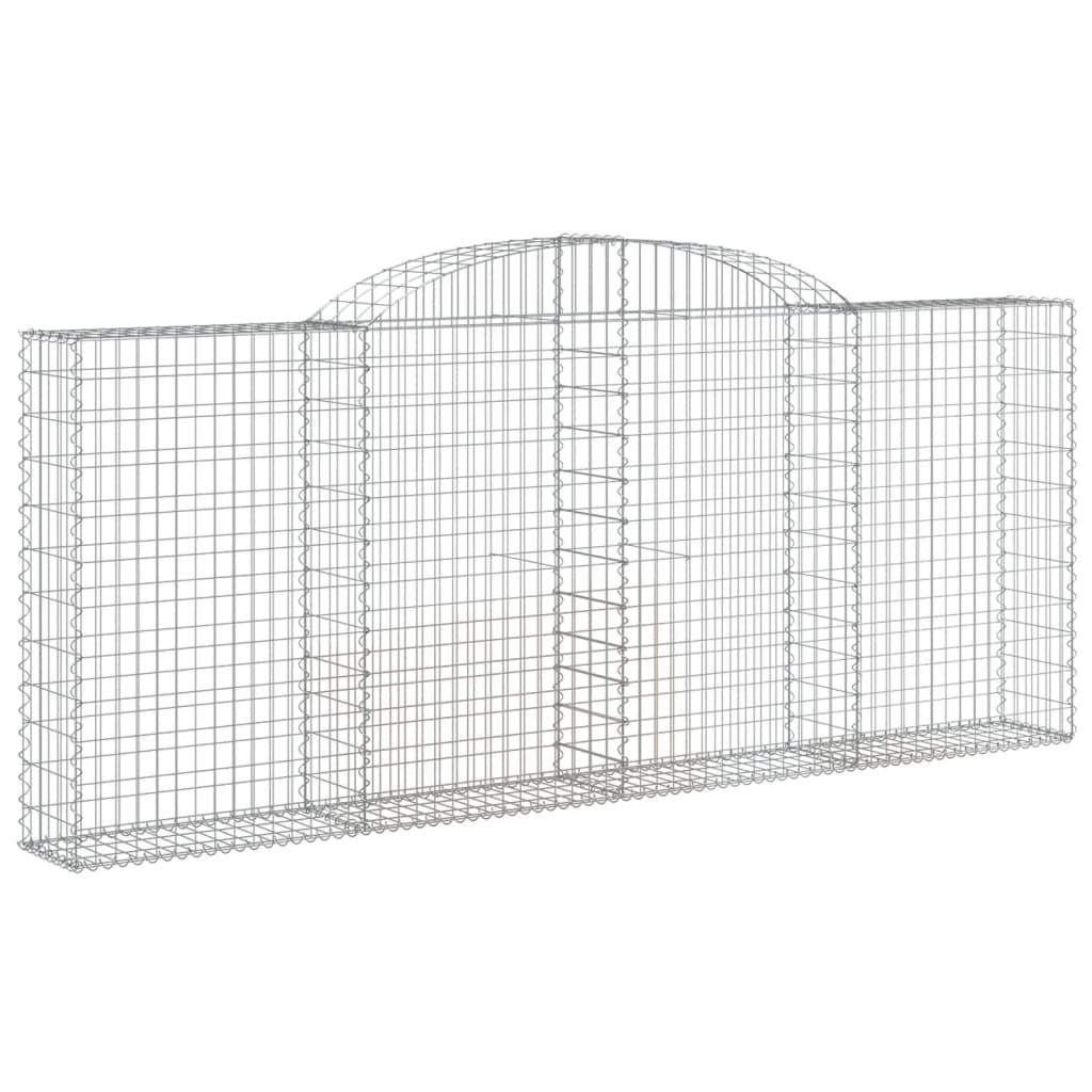 Lučne gabionske košare 4 kom 300x30x120/140cm pocinčano željezo