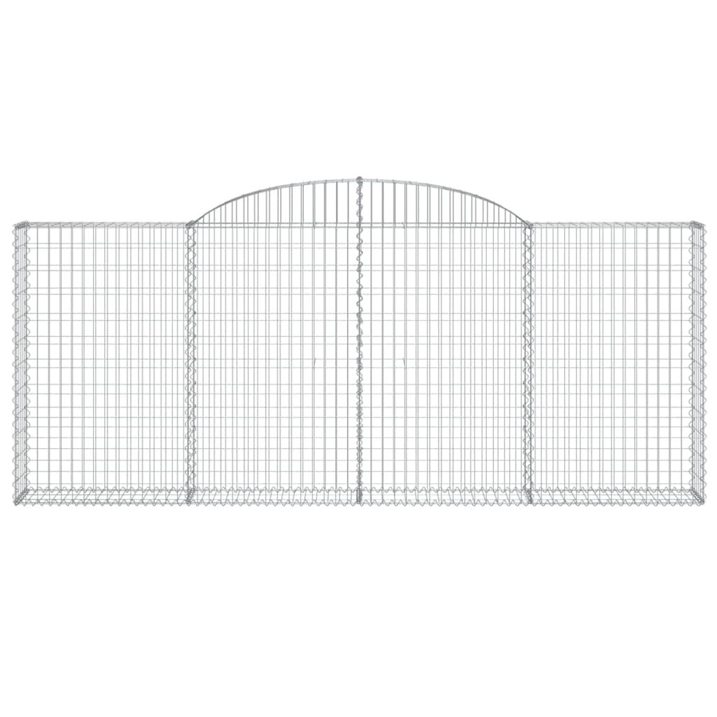 Lučne gabionske košare 7 kom 300x30x120/140cm pocinčano željezo