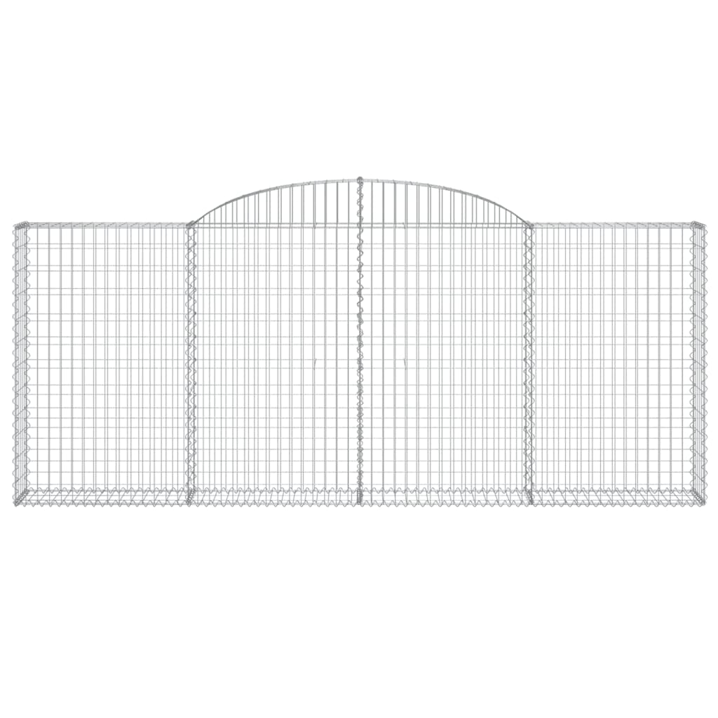 Lučne gabionske košare 9 kom 300x30x120/140cm pocinčano željezo