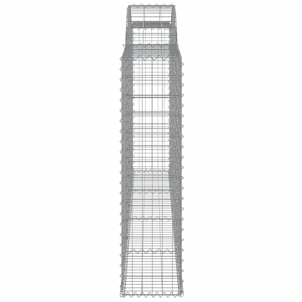 Lučne gabionske košare 9 kom 300x30x120/140cm pocinčano željezo