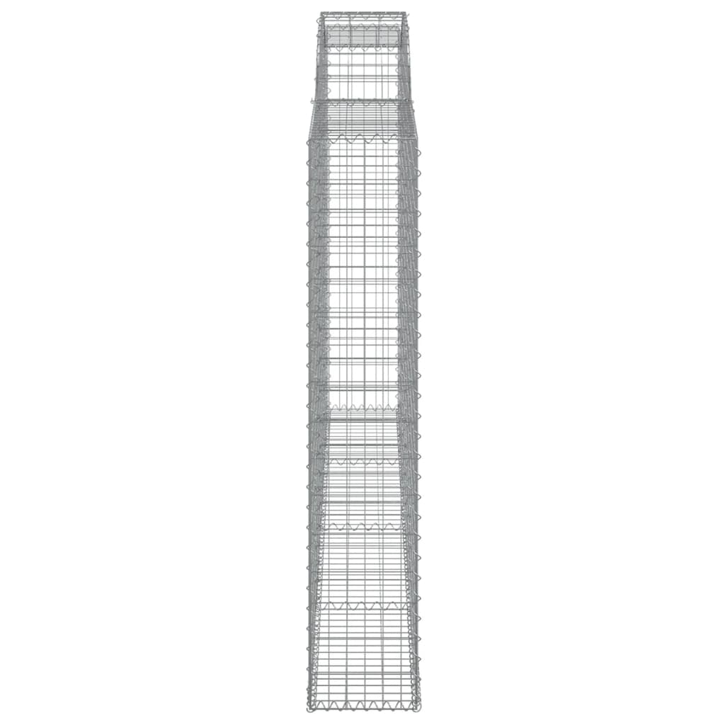 Lučne gabionske košare 2 kom 300x30x160/180cm pocinčano željezo