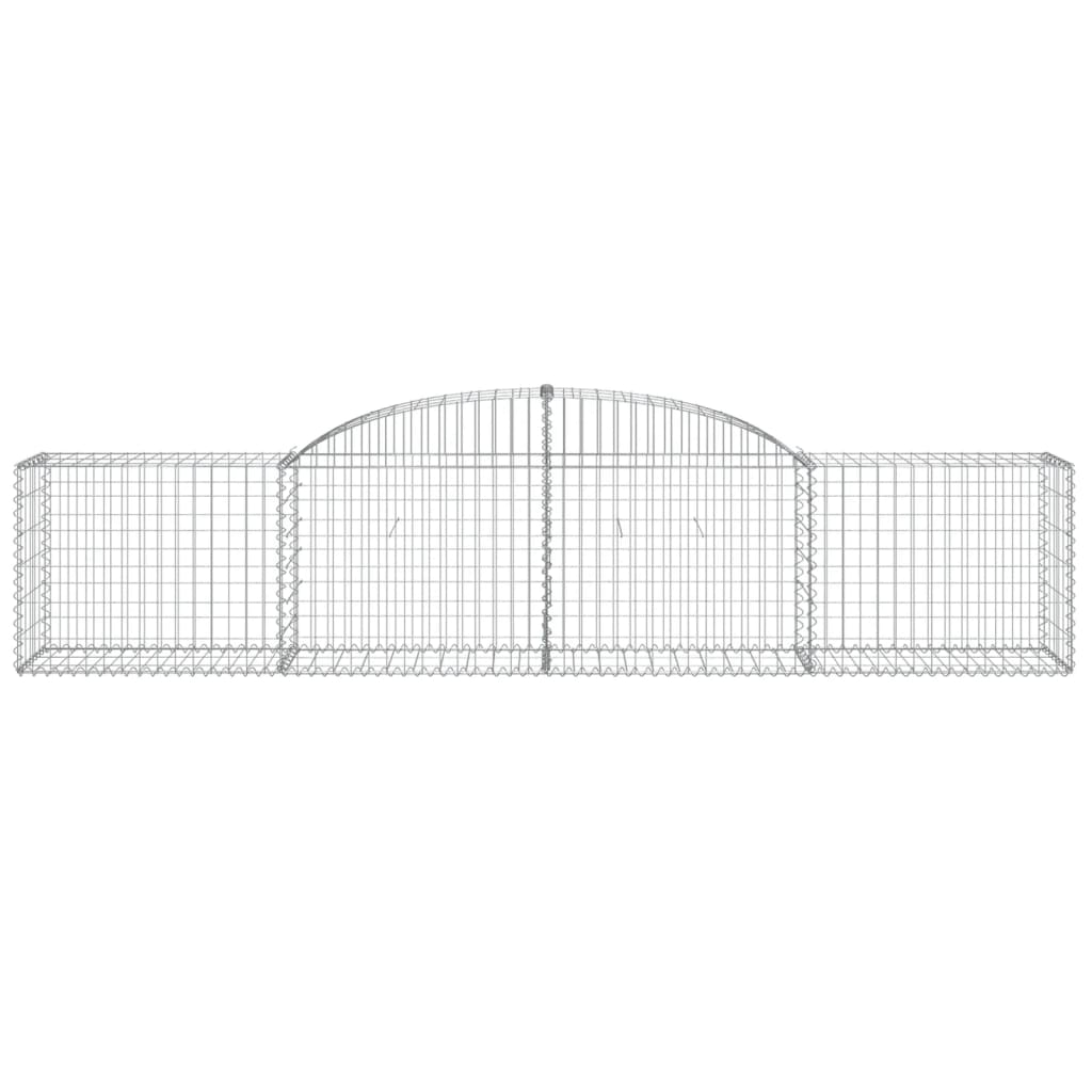 Lučne gabionske košare 7 kom 300x50x60/80 cm pocinčano željezo