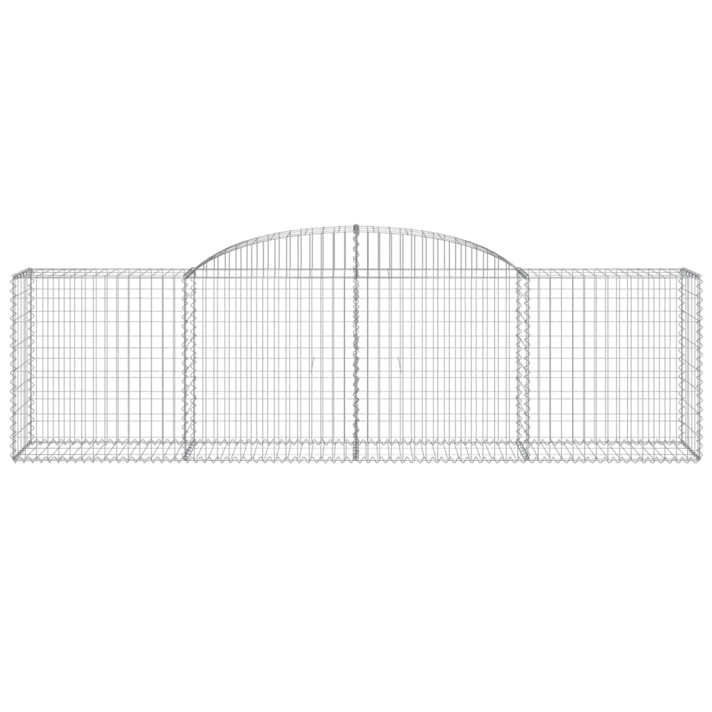 Lučne gabionske košare 6 kom 300x50x80/100 cm pocinčano željezo