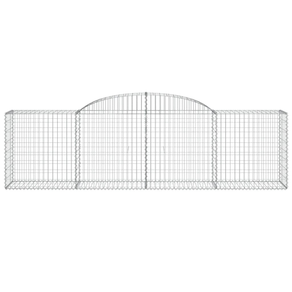 Lučne gabionske košare 7 kom 300x50x80/100 cm pocinčano željezo