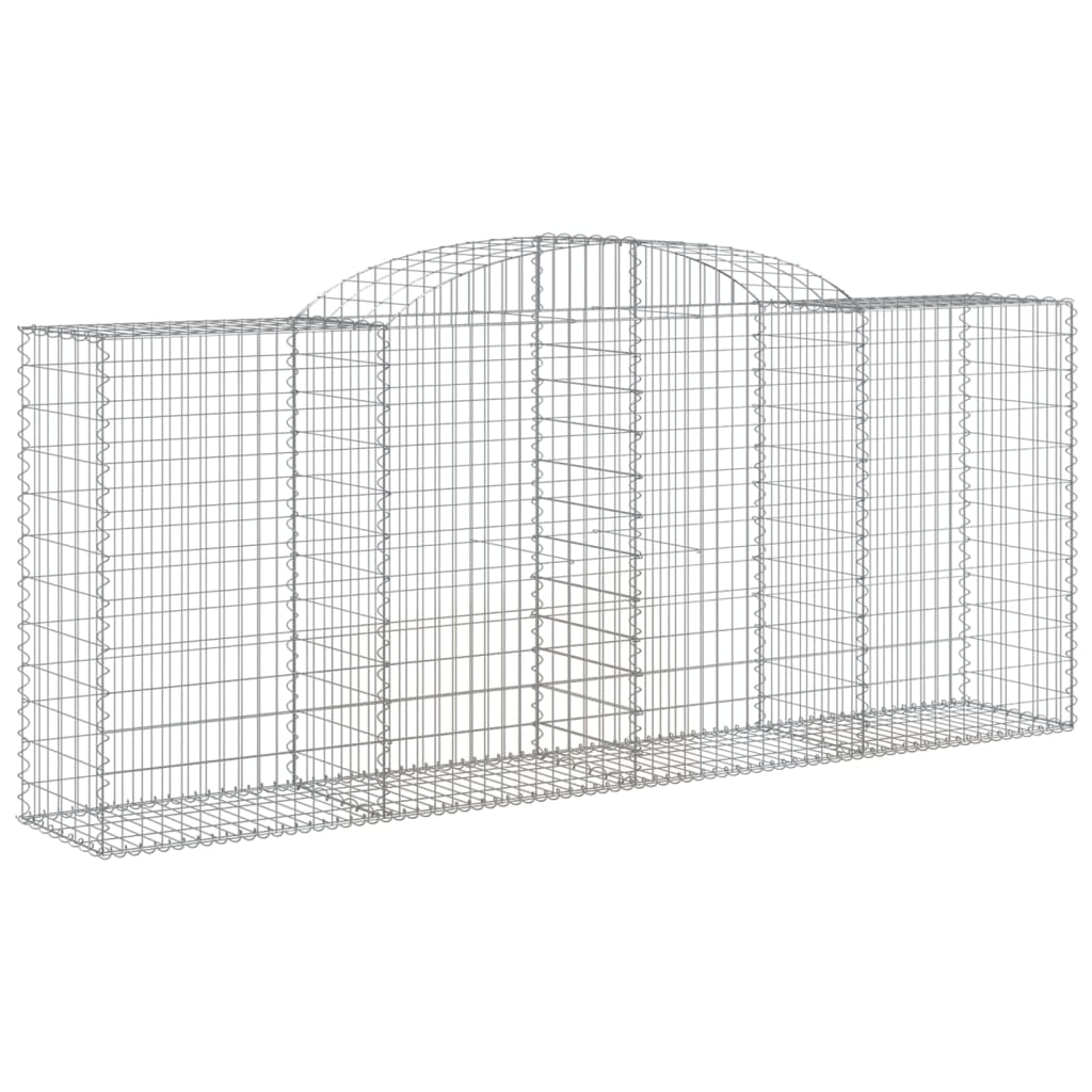 Lučne gabionske košare 4 kom 300x50x120/140cm pocinčano željezo