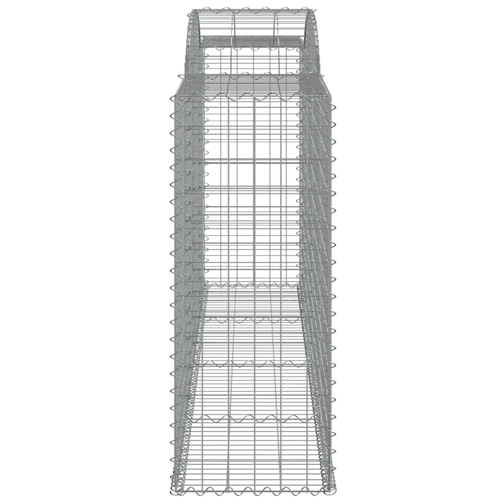 Lučne gabionske košare 4 kom 300x50x120/140cm pocinčano željezo