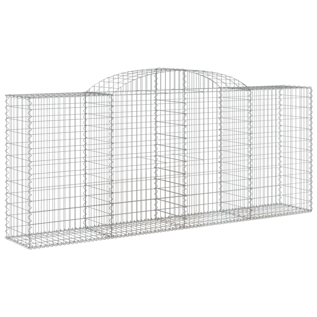 Lučne gabionske košare 7 kom 300x50x120/140cm pocinčano željezo