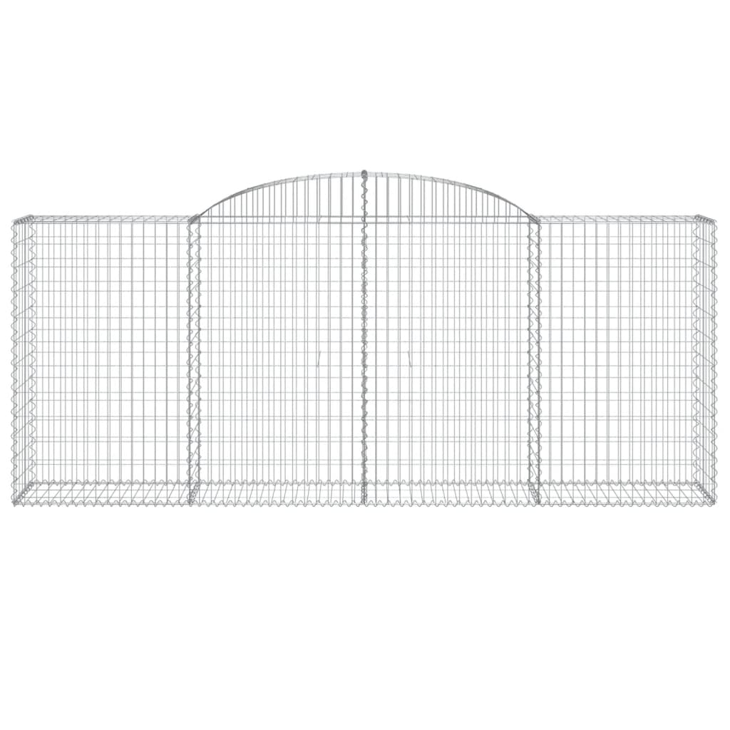 Lučne gabionske košare 8 kom 300x50x120/140cm pocinčano željezo