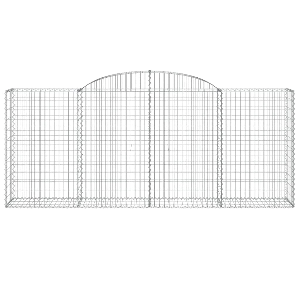 Lučne gabionske košare 17kom 300x50x120/140cm pocinčano željezo