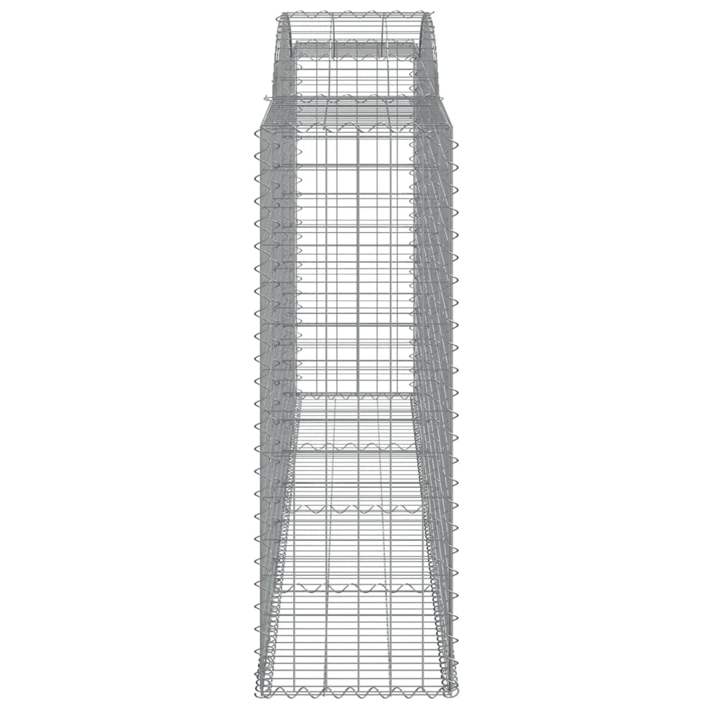 Lučne gabionske košare 15kom 300x50x140/160cm pocinčano željezo