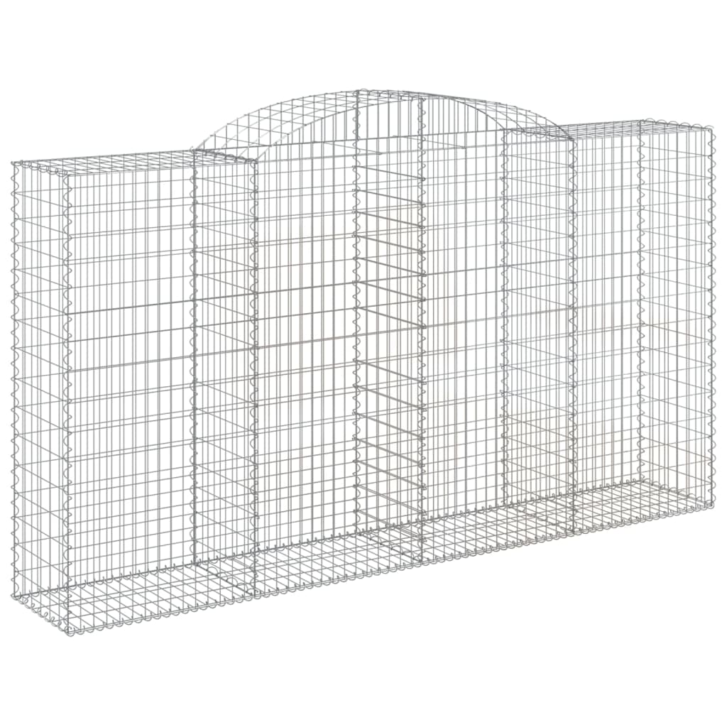 Lučne gabionske košare 9 kom 300x50x160/180cm pocinčano željezo