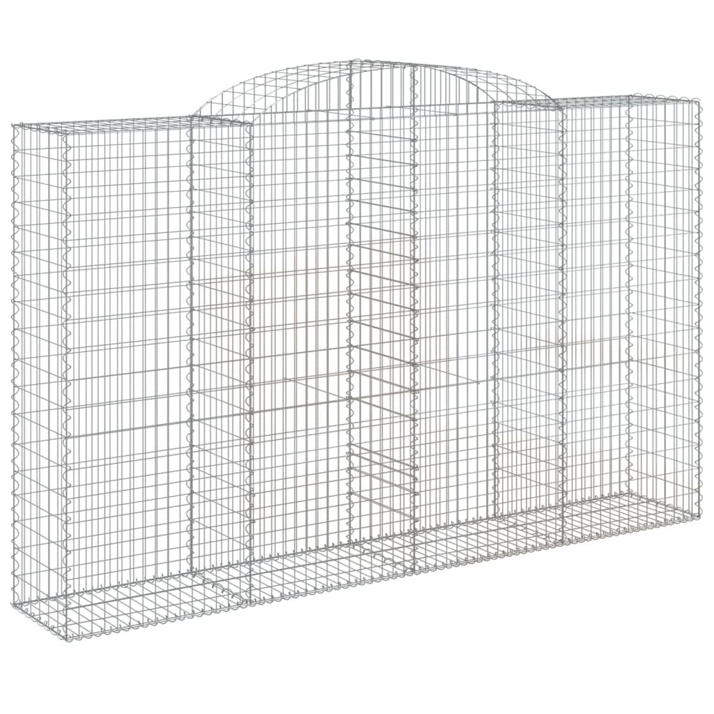 Lučne gabionske košare 4 kom 300x50x180/200cm pocinčano željezo