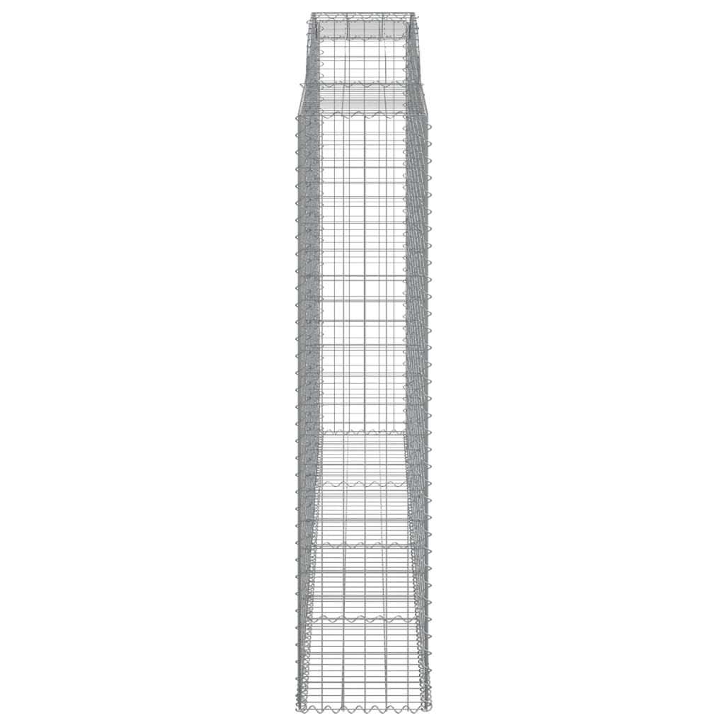 Lučne gabionske košare 9 kom 300x50x220/240cm pocinčano željezo