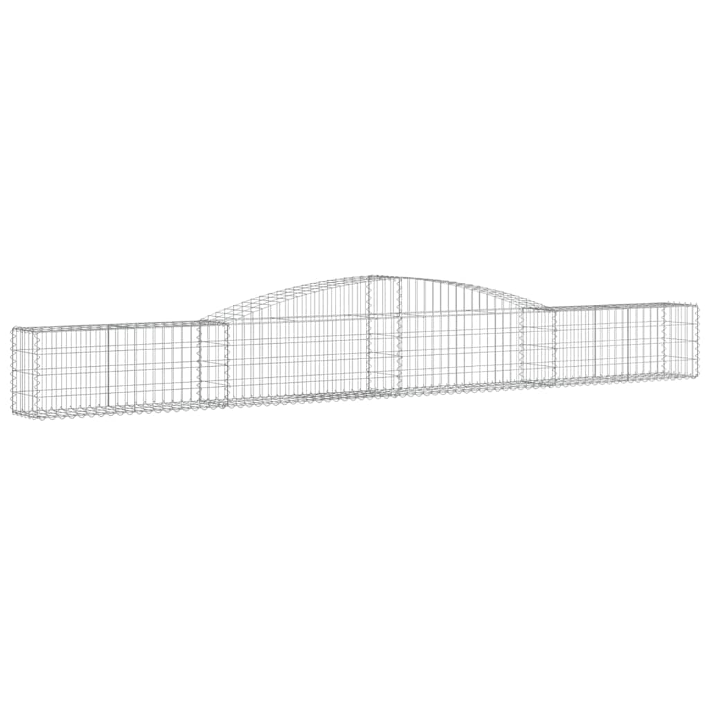 Lučne gabionske košare 2 kom 400x30x40/60 cm pocinčano željezo