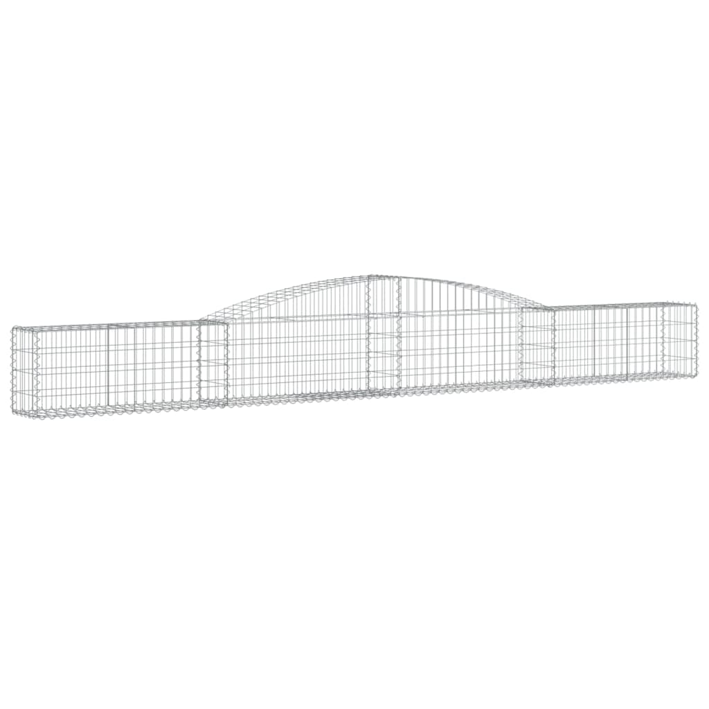 Lučne gabionske košare 3 kom 400x30x40/60 cm pocinčano željezo