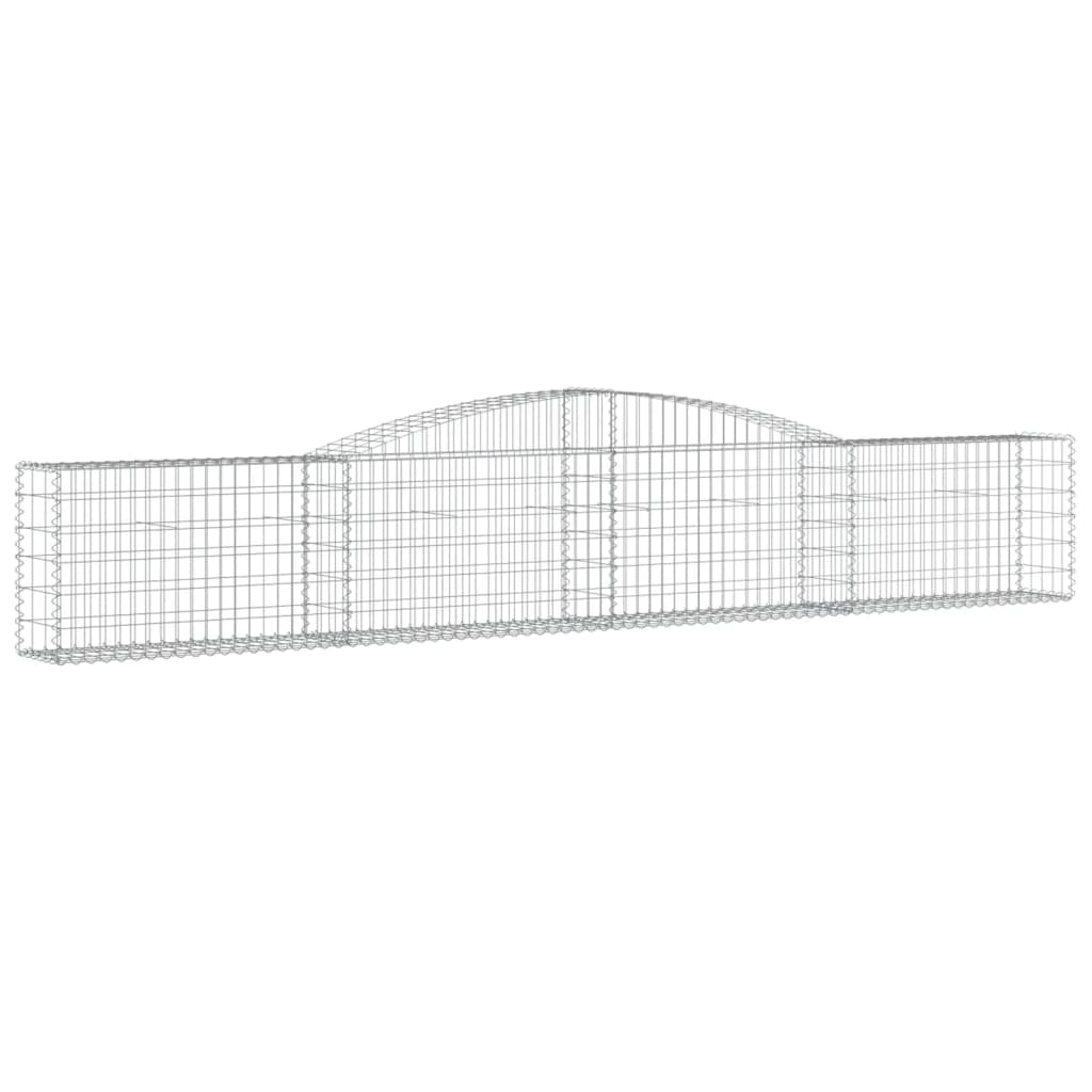 Lučne gabionske košare 6 kom 400x30x60/80 cm pocinčano željezo