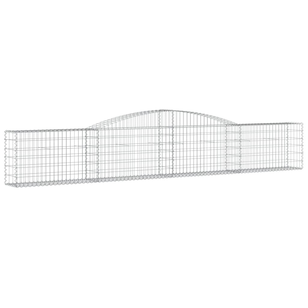 Lučne gabionske košare 8 kom 400x30x60/80 cm pocinčano željezo