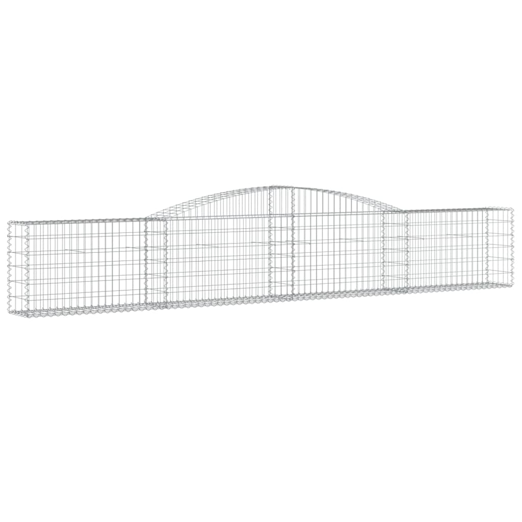Lučne gabionske košare 10 kom 400x30x60/80 cm pocinčano željezo