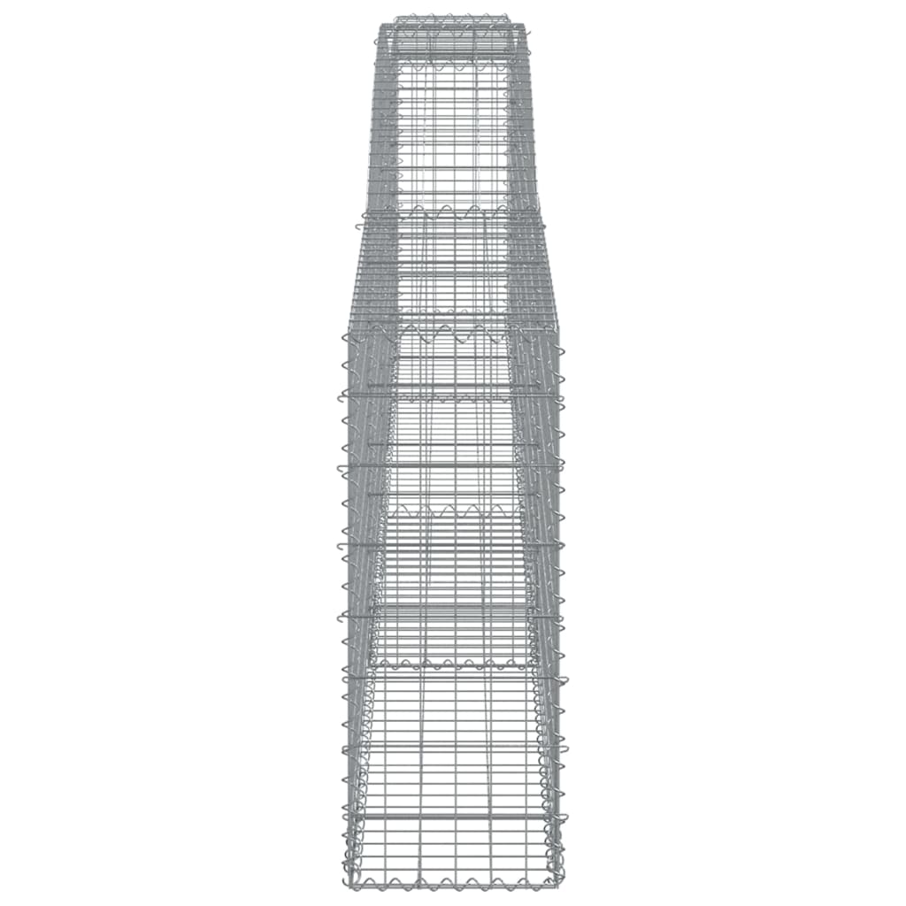 Lučne gabionske košare 3 kom 400x30x80/100 cm pocinčano željezo