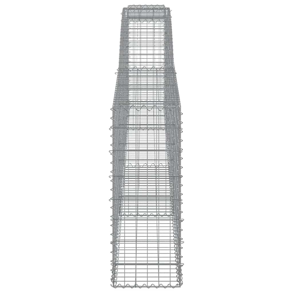 Lučne gabionske košare 6 kom 400x30x80/100 cm pocinčano željezo
