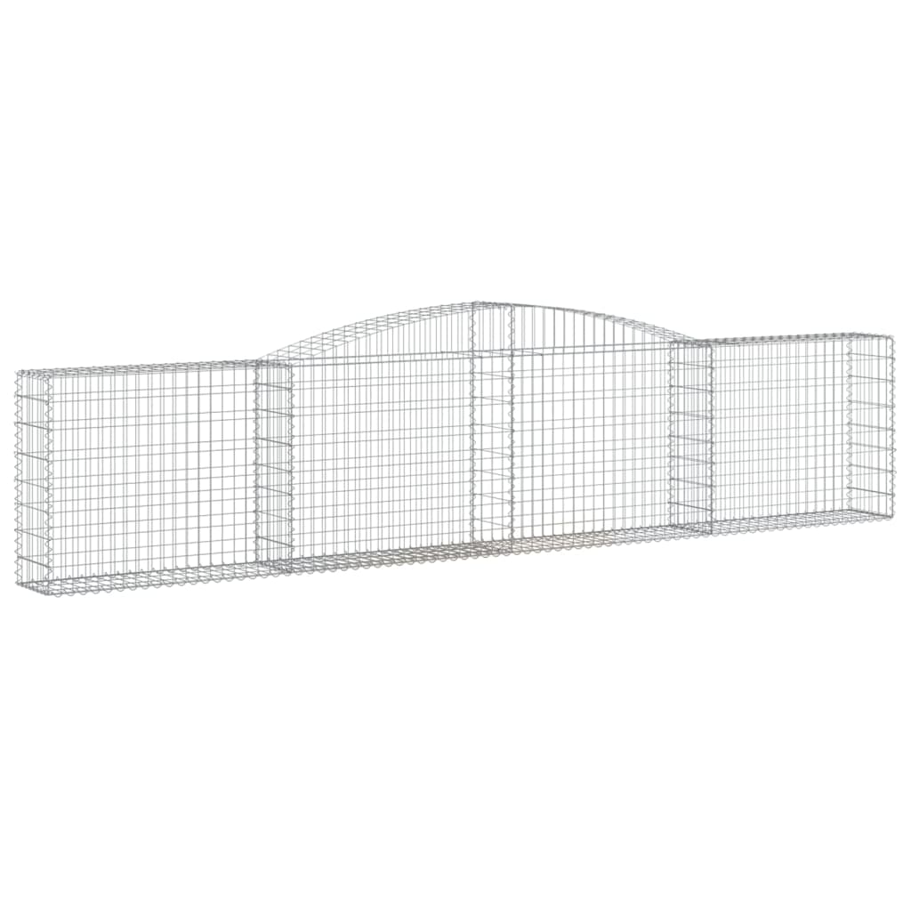 Lučne gabionske košare 8 kom 400x30x80/100 cm pocinčano željezo
