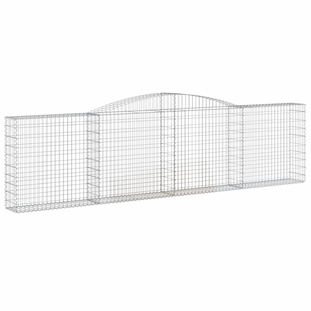 Lučne gabionske košare 8 kom 400x30x100/120cm pocinčano željezo