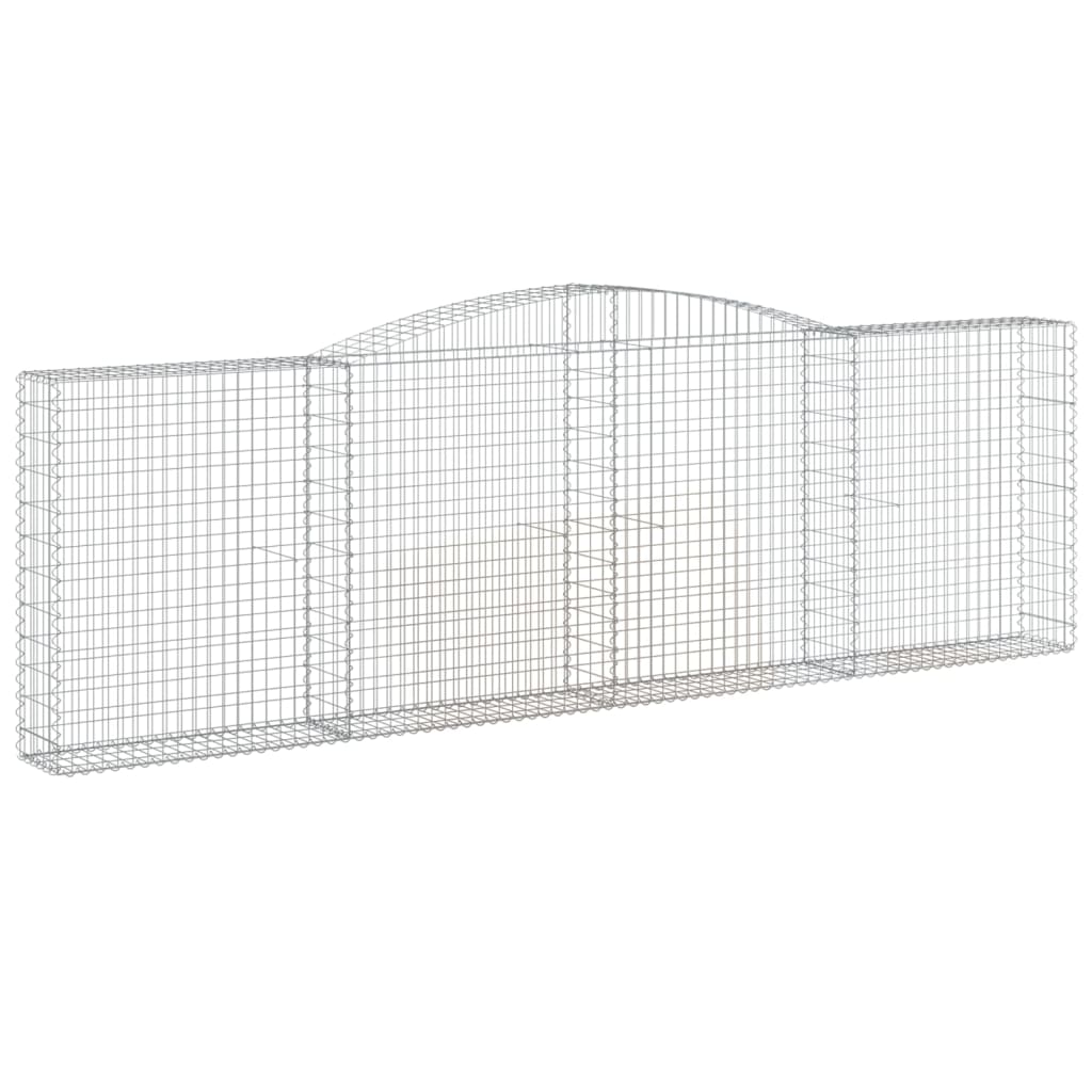 Lučne gabionske košare 6 kom 400x30x120/140cm pocinčano željezo