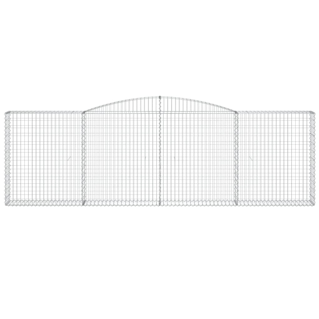Lučne gabionske košare 7 kom 400x30x120/140cm pocinčano željezo