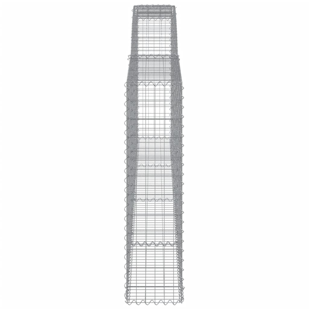 Lučne gabionske košare 10kom 400x30x120/140cm pocinčano željezo