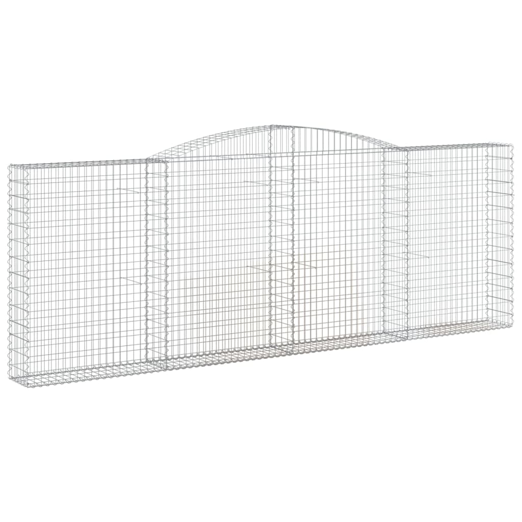 Lučne gabionske košare 3 kom 400x30x40/60 cm pocinčano željezo