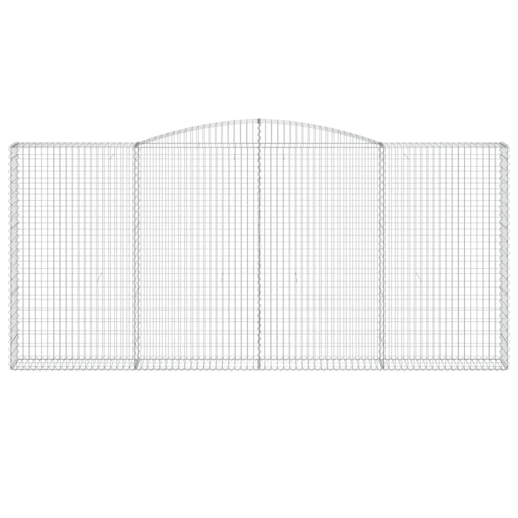 Lučne gabionske košare 2 kom 400x30x180/200cm pocinčano željezo