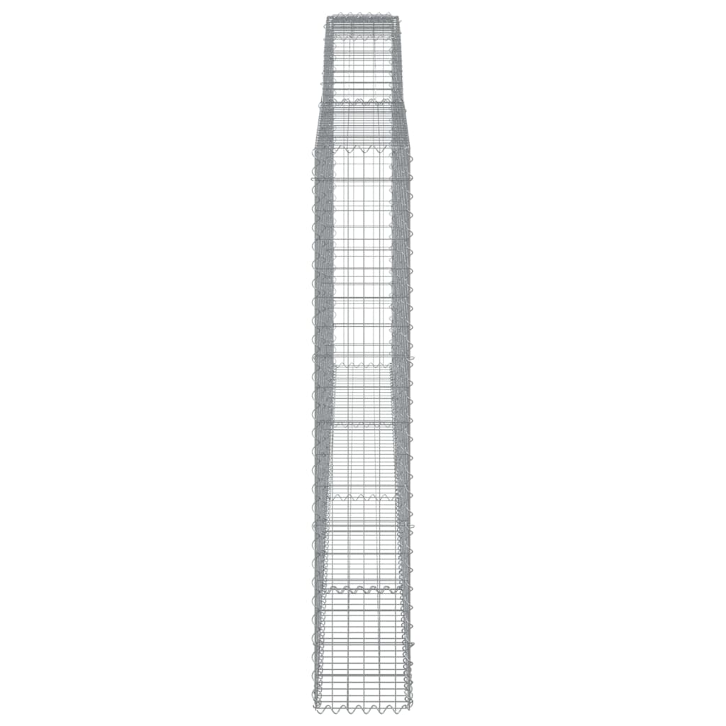 Lučne gabionske košare 3 kom 400x30x180/200cm pocinčano željezo