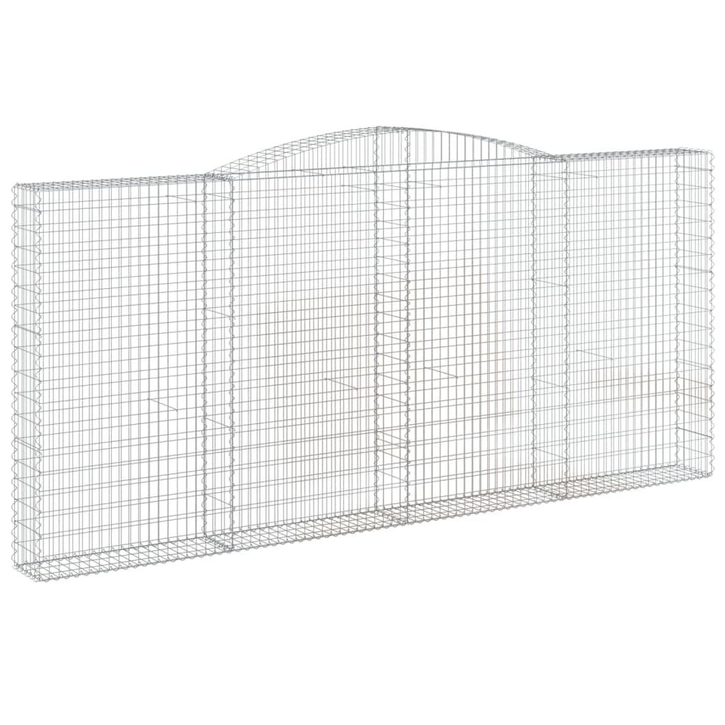 Lučne gabionske košare 4 kom 400x30x180/200cm pocinčano željezo