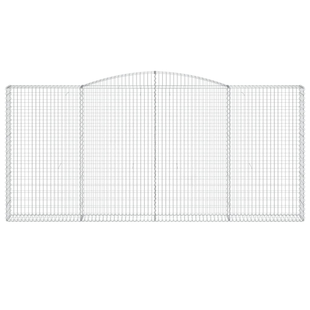 Lučne gabionske košare 4 kom 400x30x180/200cm pocinčano željezo