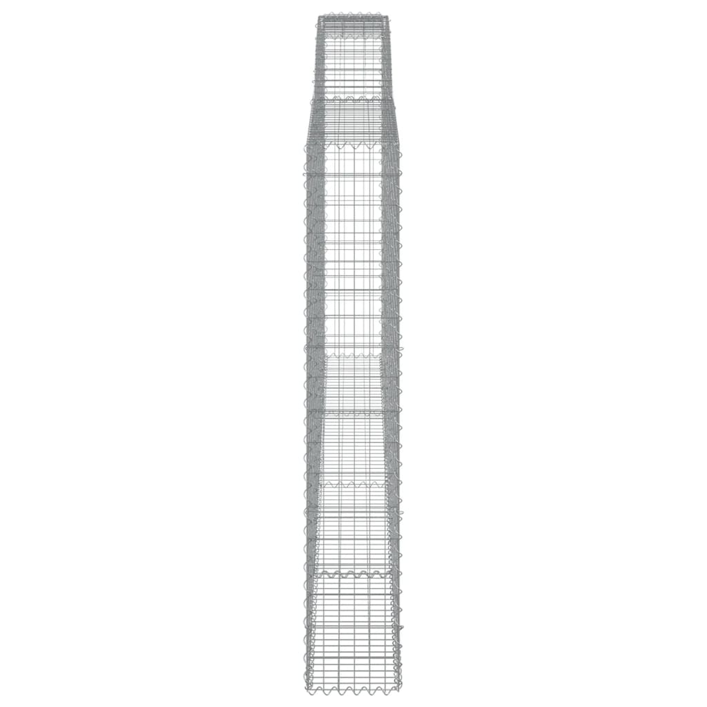 Lučne gabionske košare 4 kom 400x30x180/200cm pocinčano željezo