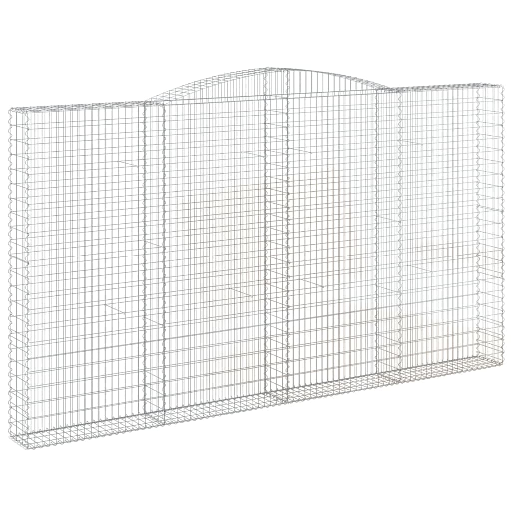 Lučne gabionske košare 8 kom 400x30x220/240cm pocinčano željezo
