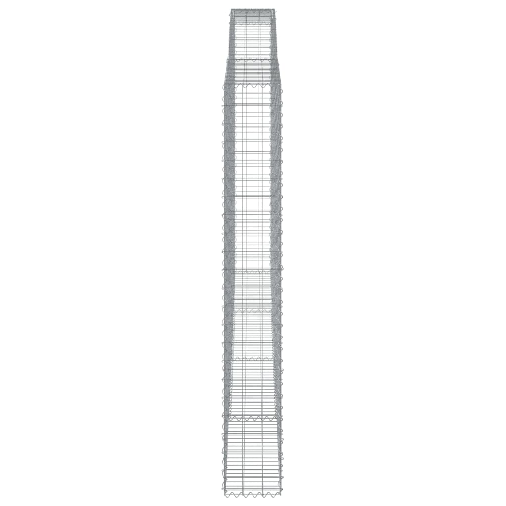 Lučne gabionske košare 9 kom 400x30x220/240cm pocinčano željezo