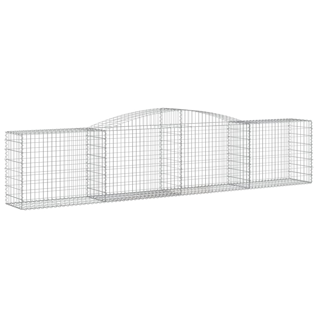 Lučne gabionske košare 2 kom 400x50x80/100 cm pocinčano željezo