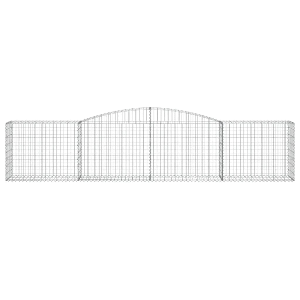 Lučne gabionske košare 6 kom 400x50x80/100 cm pocinčano željezo