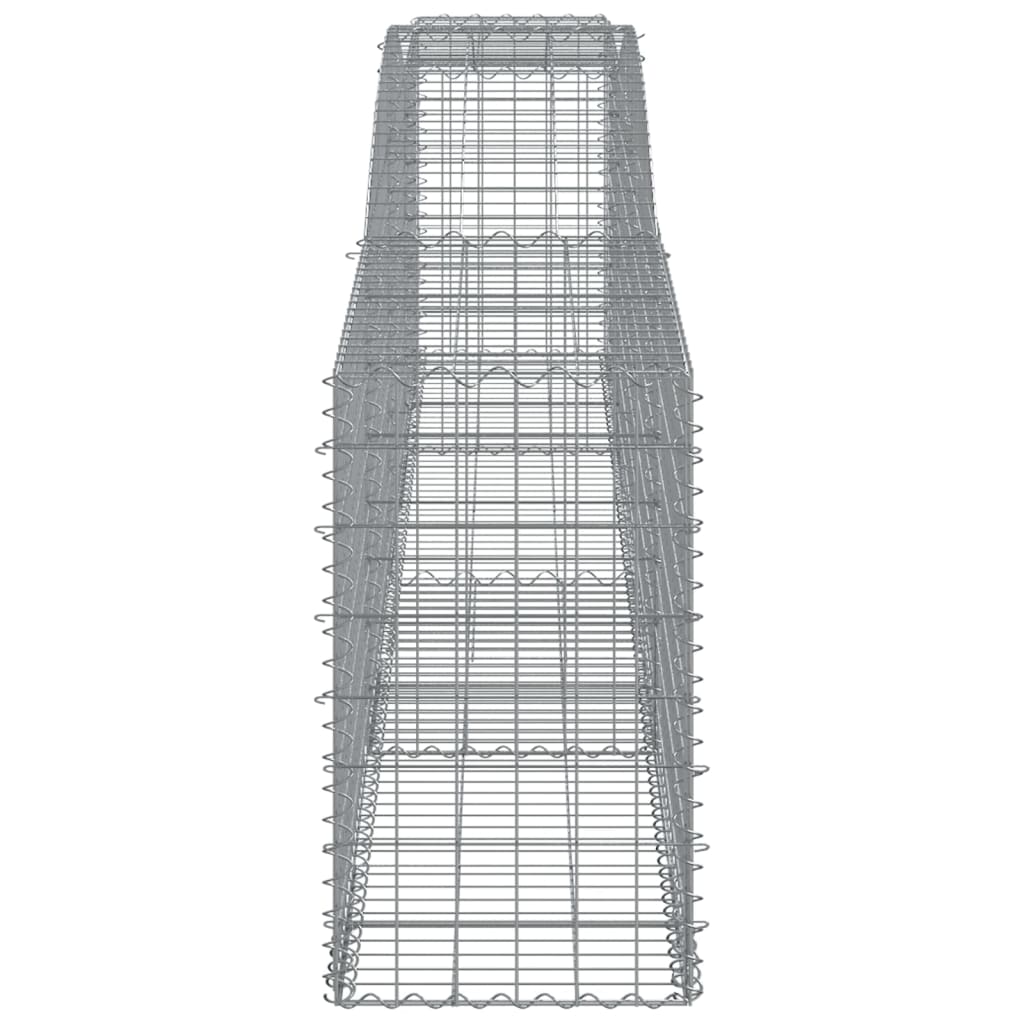 Lučne gabionske košare 7 kom 400x50x80/100 cm pocinčano željezo
