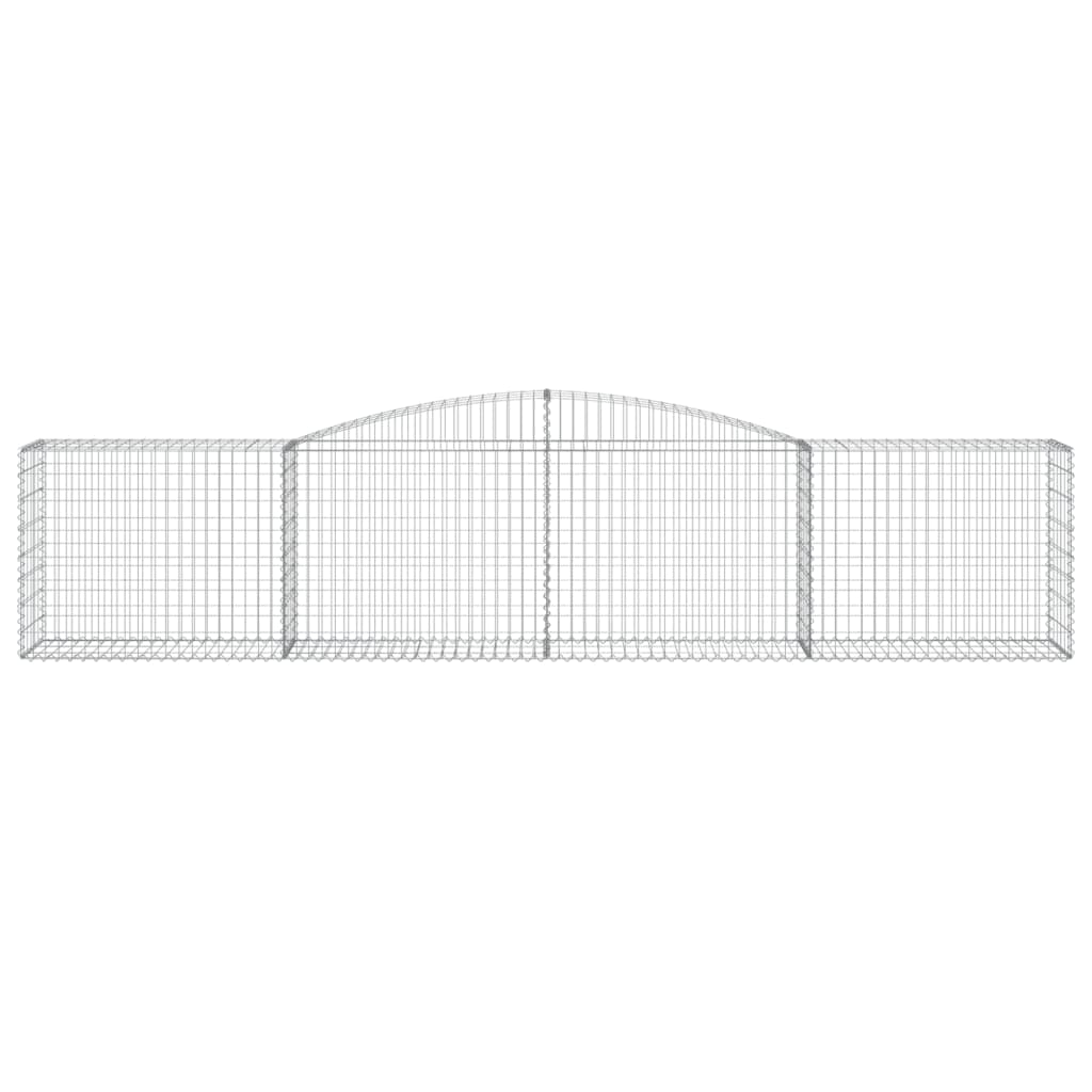 Lučne gabionske košare 8 kom 400x50x80/100 cm pocinčano željezo