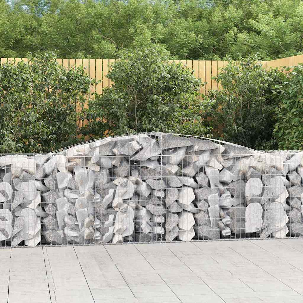 Lučne gabionske košare 15 kom 400x50x80/100cm pocinčano željezo
