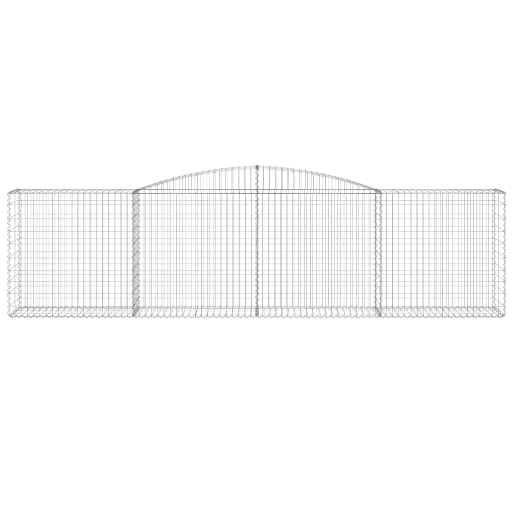 Lučne gabionske košare 3 kom 400x50x100/120cm pocinčano željezo