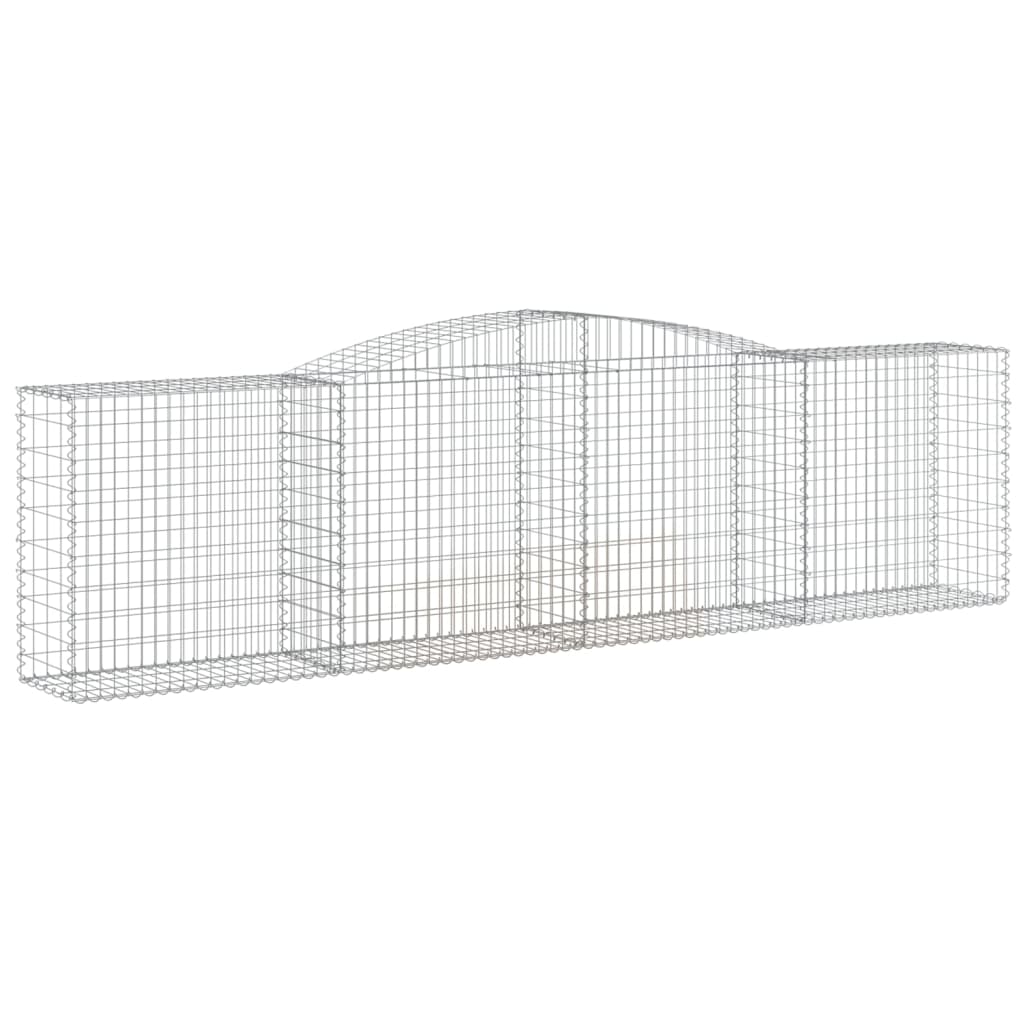 Lučne gabionske košare 8 kom 400x50x100/120cm pocinčano željezo