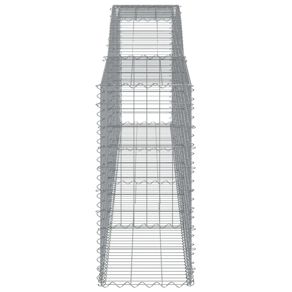 Lučne gabionske košare 9 kom 400x50x100/120cm pocinčano željezo