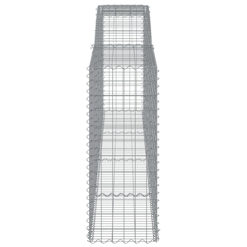 Lučne gabionske košare 2 kom 400x50x120/140cm pocinčano željezo
